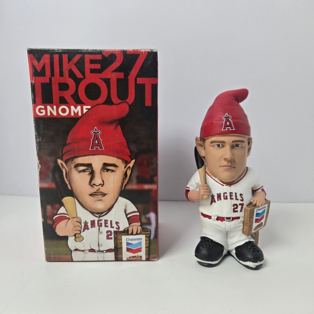 Kloanz Mike Trout Gnome Los Angeles Angels OS Red White Chevron ExtraMile MLB 27